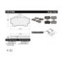CENTRIC PARTS 105.07380 Posi Quiet Ceramic Brake Pads with Shims and Hardware