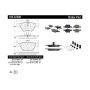 CENTRIC PARTS 105.07400 Posi Quiet Ceramic Brake Pads with Shims and Hardware