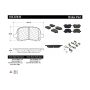 CENTRIC PARTS 105.07410 Posi Quiet Ceramic Brake Pads with Shims and Hardware