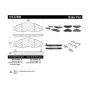 CENTRIC PARTS 105.07490 Posi Quiet Ceramic Brake Pads with Shims and Hardware