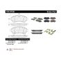 CENTRIC PARTS 105.07530 Posi Quiet Ceramic Brake Pads with Shims and Hardware