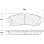 CENTRIC PARTS 105.07570 Posi Quiet Ceramic Brake Pads with Shims and Hardware