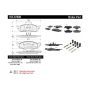 CENTRIC PARTS 105.07600 Posi Quiet Ceramic Brake Pads with Shims and Hardware