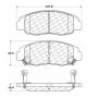 CENTRIC PARTS 105.07640 Posi Quiet Ceramic Brake Pads with Shims and Hardware