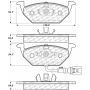 CENTRIC PARTS 105.07681 Posi Quiet Ceramic Brake Pads with Shims and Hardware