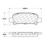 CENTRIC PARTS 105.07700 Posi Quiet Ceramic Brake Pads with Shims and Hardware