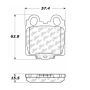 CENTRIC PARTS 105.07710 Posi Quiet Ceramic Brake Pads with Shims and Hardware