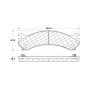 CENTRIC PARTS 105.07840 Posi Quiet Ceramic Brake Pads with Shims and Hardware