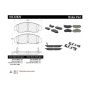CENTRIC PARTS 105.07870 Posi Quiet Ceramic Brake Pads with Shims and Hardware