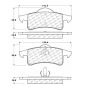 CENTRIC PARTS 105.07910 Posi Quiet Ceramic Brake Pads with Shims and Hardware