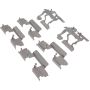CENTRIC PARTS 105.07921 Posi Quiet Ceramic Brake Pads with Shims and Hardware