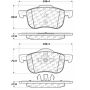 CENTRIC PARTS 105.07940 Posi Quiet Ceramic Brake Pads with Shims and Hardware