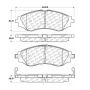 CENTRIC PARTS 105.07970 Posi Quiet Ceramic Brake Pads with Shims and Hardware