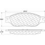 CENTRIC PARTS 105.08030 Posi Quiet Ceramic Brake Pads with Shims and Hardware