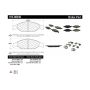 CENTRIC PARTS 105.08040 Posi Quiet Ceramic Brake Pads with Shims and Hardware