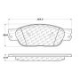 CENTRIC PARTS 105.08050 Posi Quiet Ceramic Brake Pads with Shims and Hardware