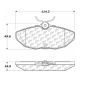 CENTRIC PARTS 105.08060 Posi Quiet Ceramic Brake Pads with Shims