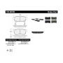 CENTRIC PARTS 105.08100 Posi Quiet Ceramic Brake Pads with Shims