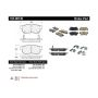 CENTRIC PARTS 105.08130 Posi Quiet Ceramic Brake Pads with Shims and Hardware