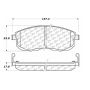 CENTRIC PARTS 105.08150 Posi Quiet Ceramic Brake Pads with Shims and Hardware