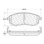 CENTRIC PARTS 105.08151 Posi Quiet Ceramic Brake Pads with Shims and Hardware