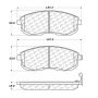 CENTRIC PARTS 105.08152 Posi Quiet Ceramic Brake Pads with Shims and Hardware