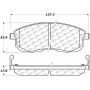 CENTRIC PARTS 105.08153 Posi Quiet Ceramic Brake Pads with Shims and Hardware