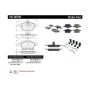 CENTRIC PARTS 105.08190 Posi Quiet Ceramic Brake Pads with Shims and Hardware