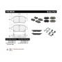 CENTRIC PARTS 105.08220 Posi Quiet Ceramic Brake Pads with Shims and Hardware