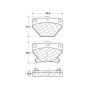 CENTRIC PARTS 105.08230 Posi Quiet Ceramic Brake Pads with Shims and Hardware
