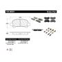 CENTRIC PARTS 105.08281 Posi Quiet Ceramic Brake Pads with Shims and Hardware