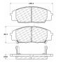 CENTRIC PARTS 105.08290 Posi Quiet Ceramic Brake Pads with Shims and Hardware