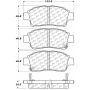 CENTRIC PARTS 105.08310 Posi Quiet Ceramic Brake Pads with Shims and Hardware