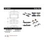 CENTRIC PARTS 105.08320 Posi Quiet Ceramic Brake Pads with Shims and Hardware