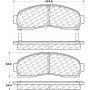 CENTRIC PARTS 105.08331 Posi Quiet Ceramic Brake Pads with Shims and Hardware