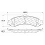 CENTRIC PARTS 105.08340 Posi Quiet Ceramic Brake Pads with Shims and Hardware