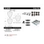 CENTRIC PARTS 105.08390 Posi Quiet Ceramic Brake Pads with Shims and Hardware