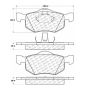 CENTRIC PARTS 105.08430 Posi Quiet Ceramic Brake Pads with Shims and Hardware