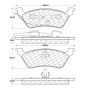 CENTRIC PARTS 105.08580 Posi Quiet Ceramic Brake Pads with Shims