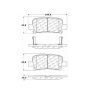 CENTRIC PARTS 105.08650 Posi Quiet Ceramic Brake Pads with Shims and Hardware