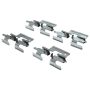 CENTRIC PARTS 105.08650 Posi Quiet Ceramic Brake Pads with Shims and Hardware