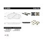 CENTRIC PARTS 105.08660 Posi Quiet Ceramic Brake Pads with Shims and Hardware