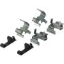 CENTRIC PARTS 105.08680 Posi Quiet Ceramic Brake Pads with Shims and Hardware