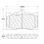 CENTRIC PARTS 105.08700 Posi Quiet Ceramic Brake Pads with Shims and Hardware