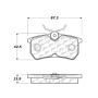 CENTRIC PARTS 105.08860 Posi Quiet Ceramic Brake Pads with Shims