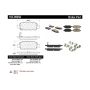 CENTRIC PARTS 105.09050 Posi Quiet Ceramic Brake Pads with Shims and Hardware