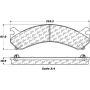 CENTRIC PARTS 105.09090 Posi Quiet Ceramic Brake Pads with Shims and Hardware
