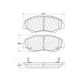 CENTRIC PARTS 105.09142 Posi Quiet Ceramic Brake Pads with Shims and Hardware