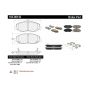 CENTRIC PARTS 105.09143 Posi Quiet Ceramic Brake Pads with Shims and Hardware