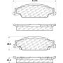 CENTRIC PARTS 105.09220 Posi Quiet Ceramic Brake Pads with Shims and Hardware